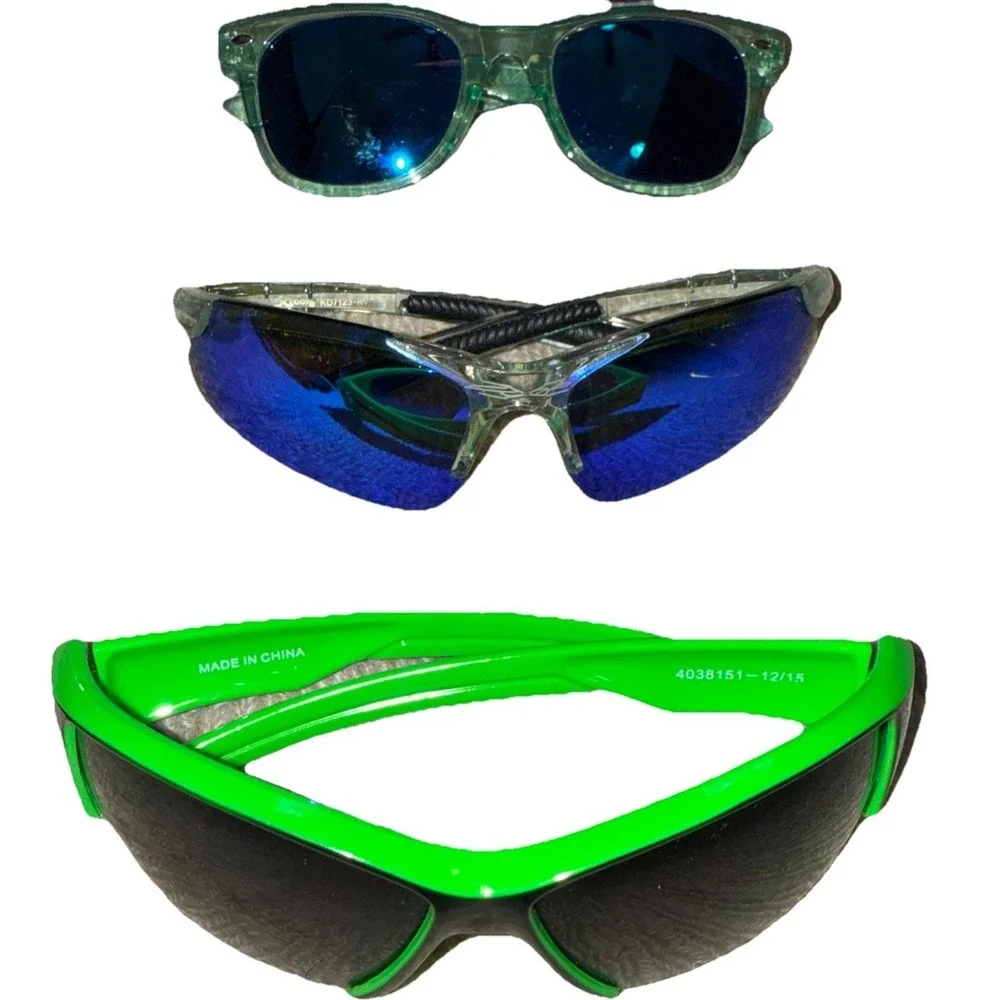 Kids Girls & Boys Sunglasses - Lot Of 8 - Wrap, Princess, Round, Square- Fun